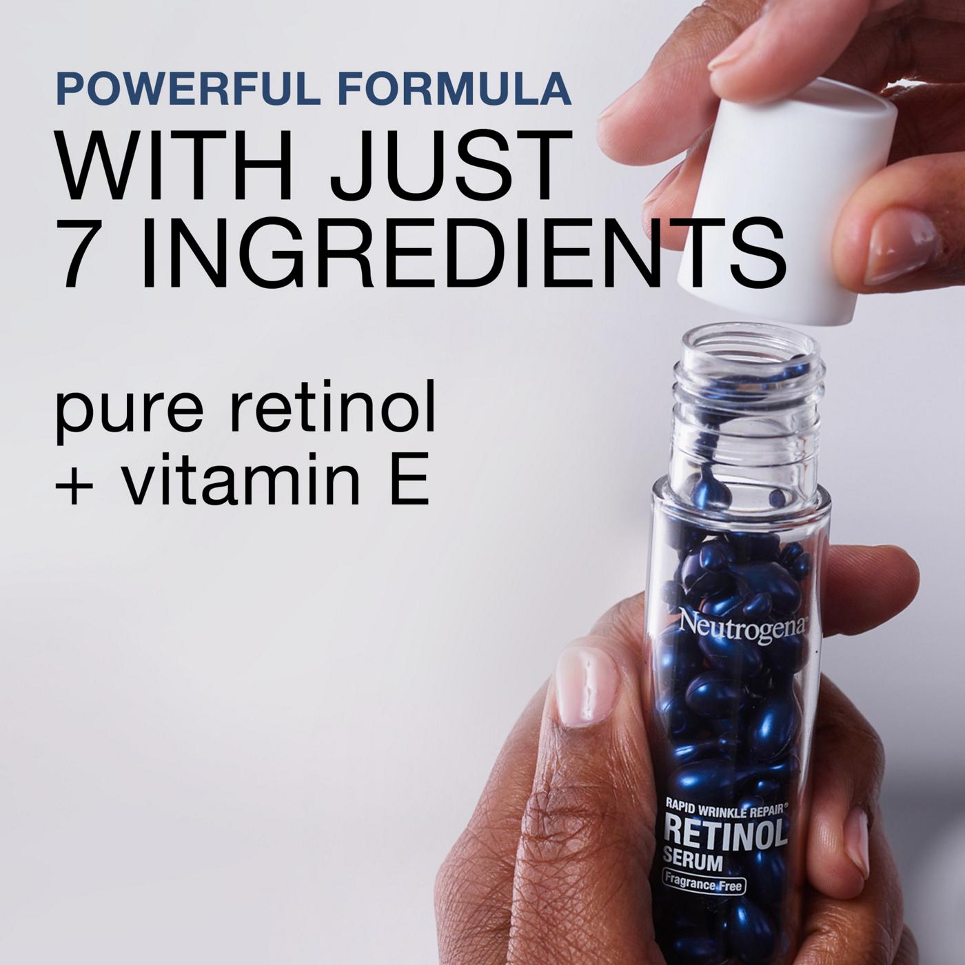 Neutrogena Rapid Wrinkle Repair Retinol Face Serum Capsules; image 3 of 5