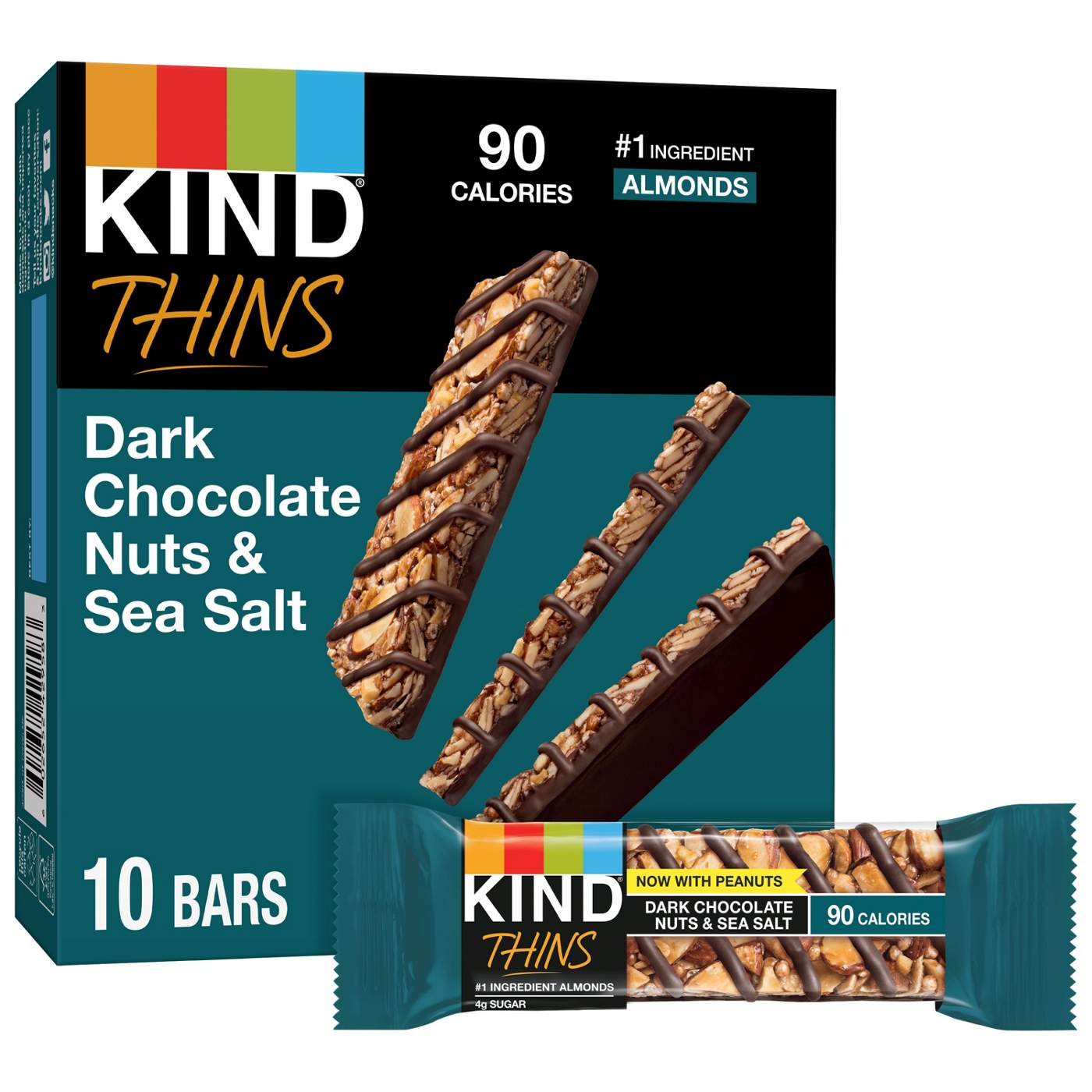 Kind Thins Snack Bars - Dark Chocolate Nuts & Sea Salt; image 3 of 3