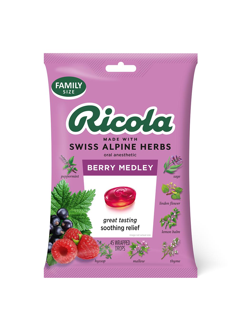 Ricola Throat Drops Berry Medley Shop Cough, cold & flu at HEB