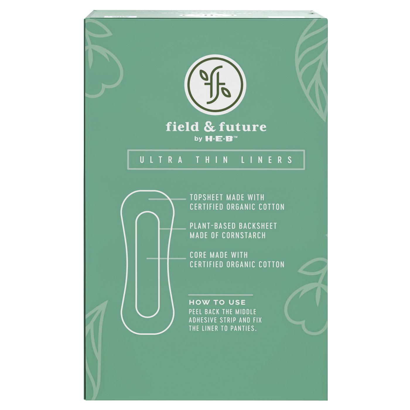 Field & Future by H-E-B Organic Cotton Ultra Thin Liners - Light; image 2 of 5