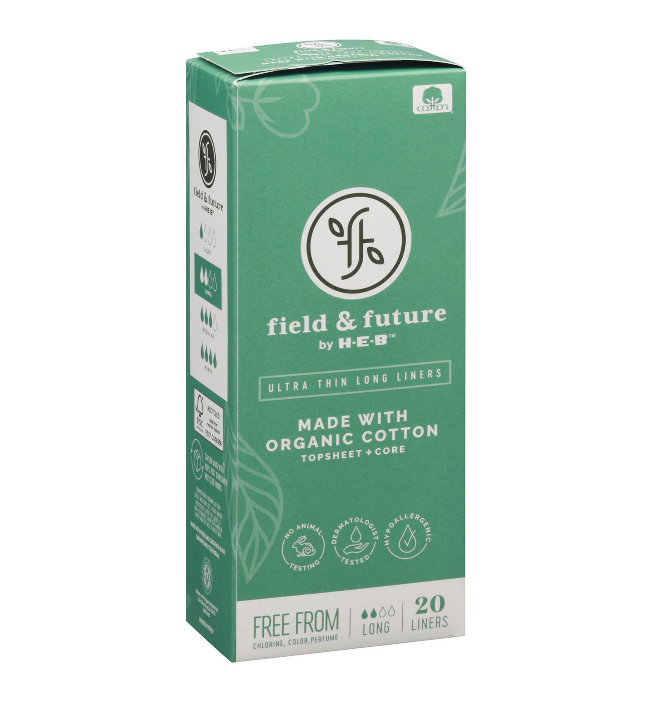 Field & Future by H-E-B Organic Cotton Ultra Thin Liners – Extra Long; image 4 of 5