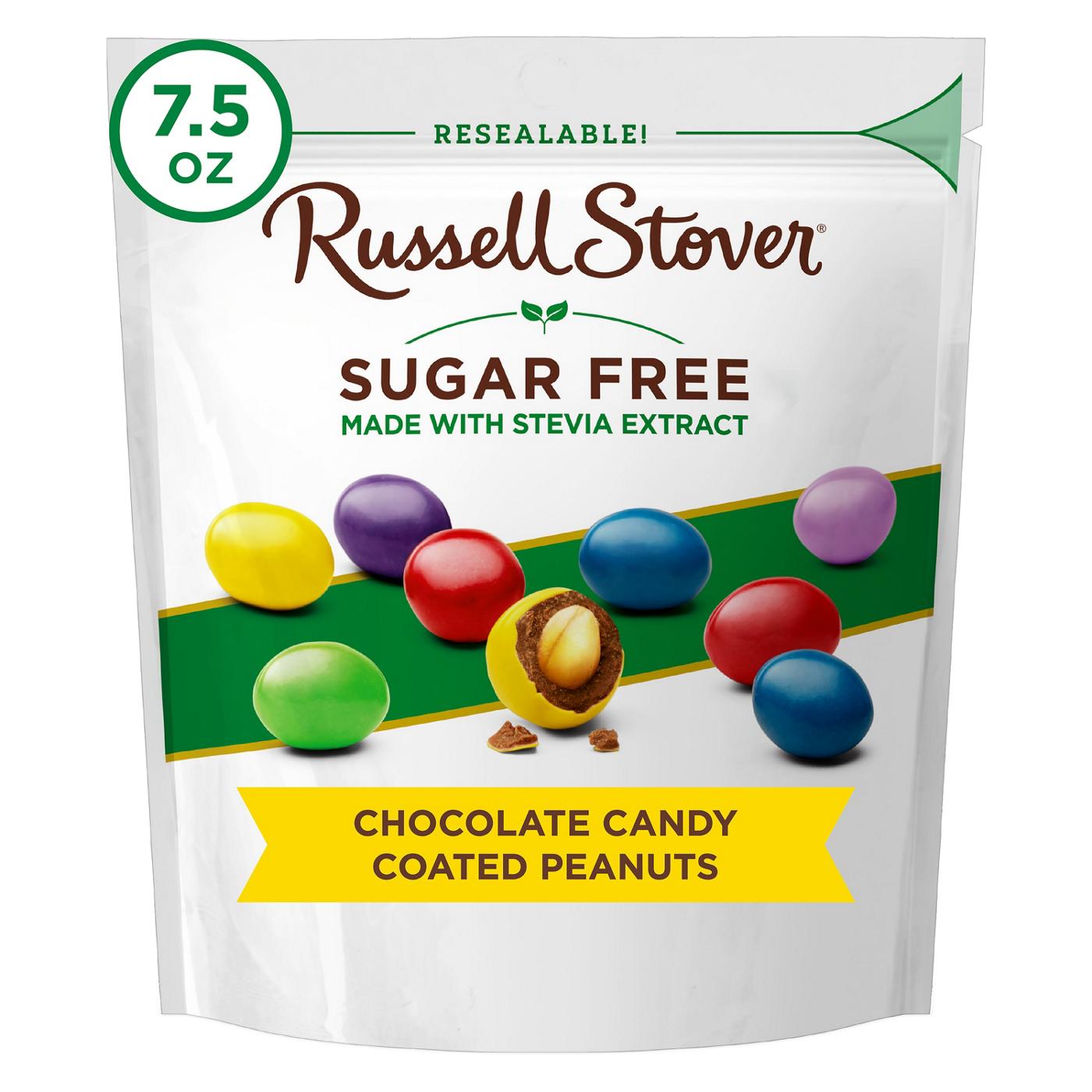 Russell Stover Sugar Free Candy Coated Chocolate Peanuts; image 2 of 6