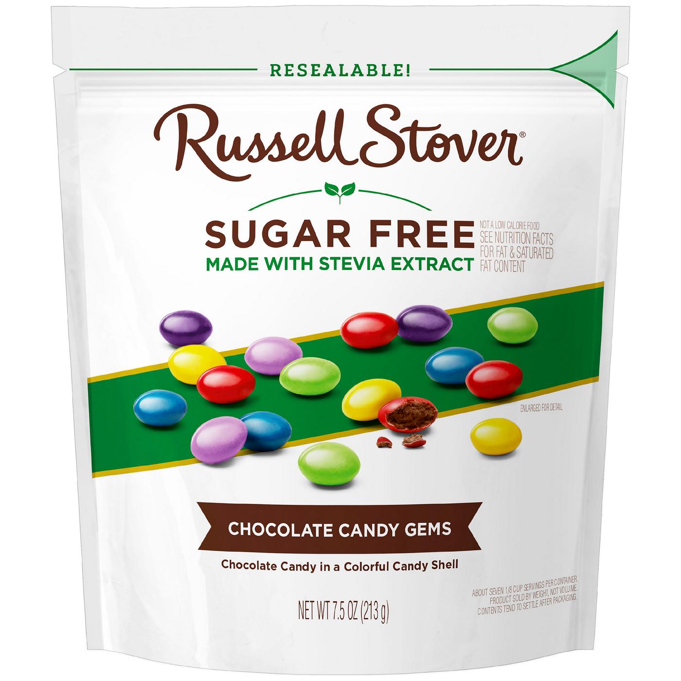 Russell Stover Sugar Free Candy Coated Chocolate Gems; image 1 of 6