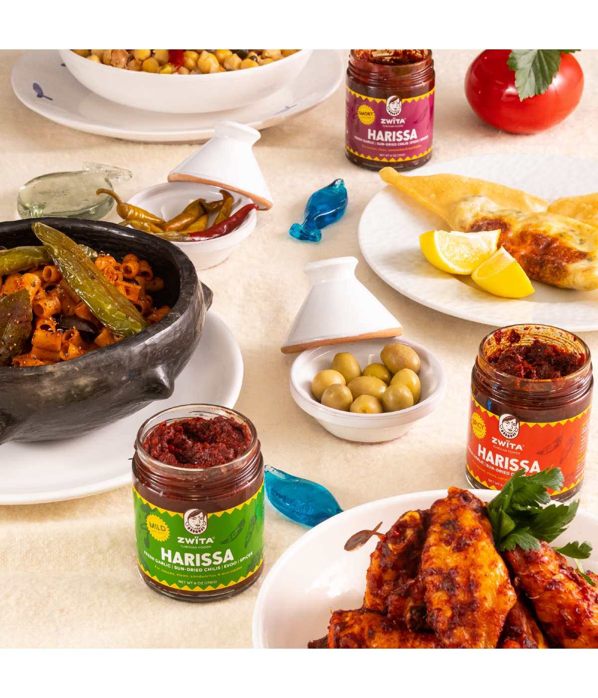 Zwita Spicy Harissa Dried Chili Paste Shop Specialty sauces at HEB
