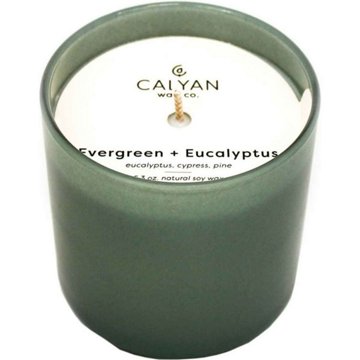 Calyan Wax Co. Evergreen + Eucalyptus Scented Soy Candle, 5.3 oz