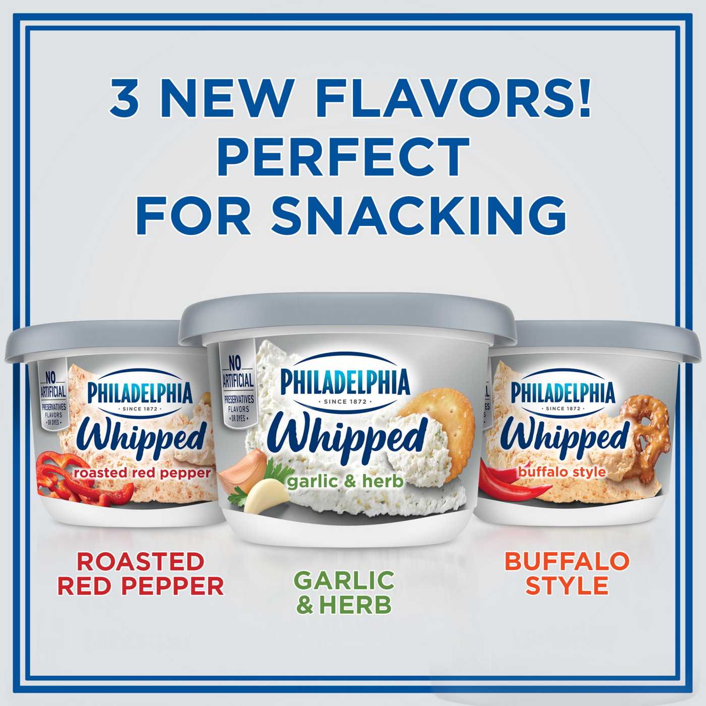 Philadelphia Garlic & Herb Whipped Cream Cheese Spread, 7.5 oz Tub; image 3 of 5