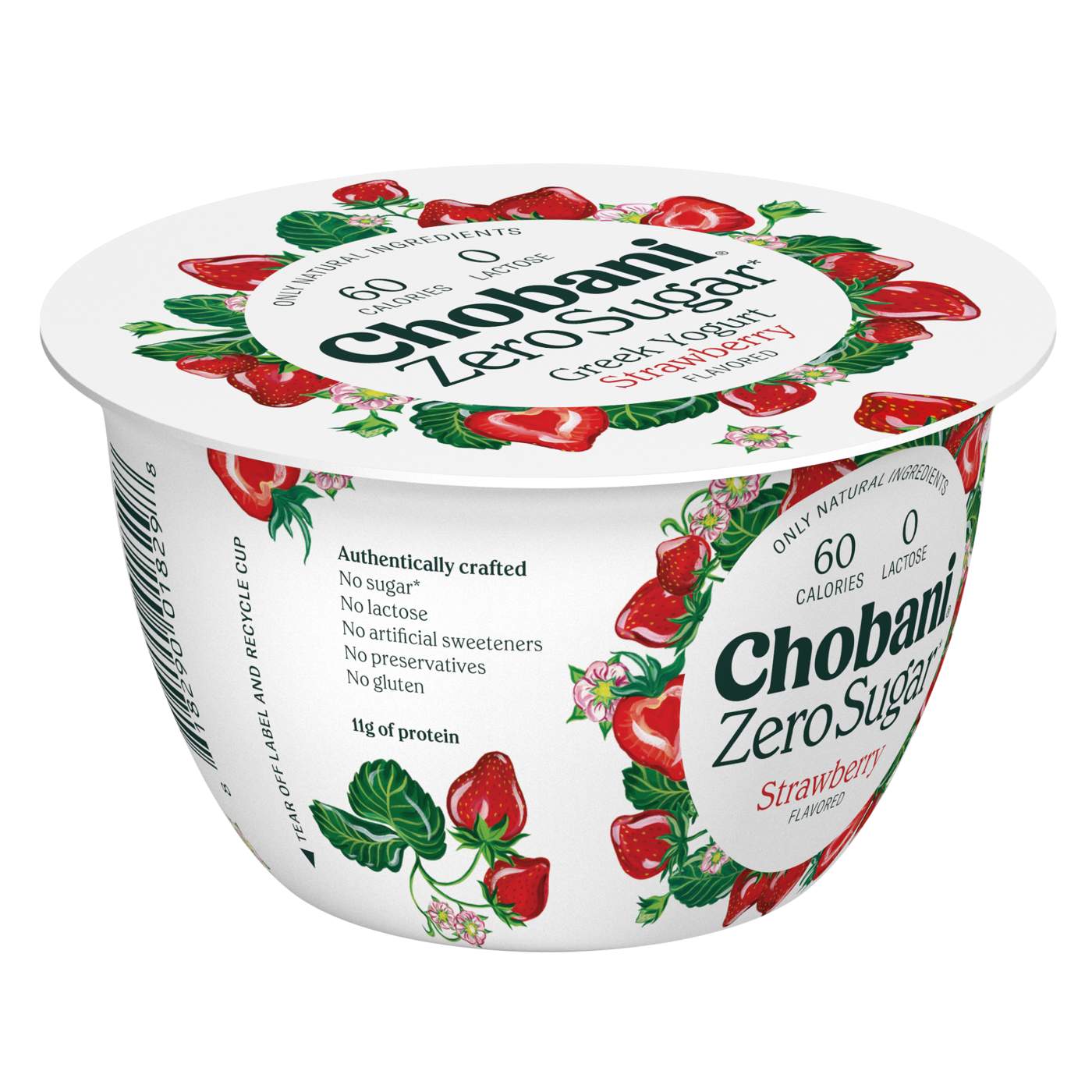 Chobani Zero Sugar Strawberry Yogurt; image 2 of 4
