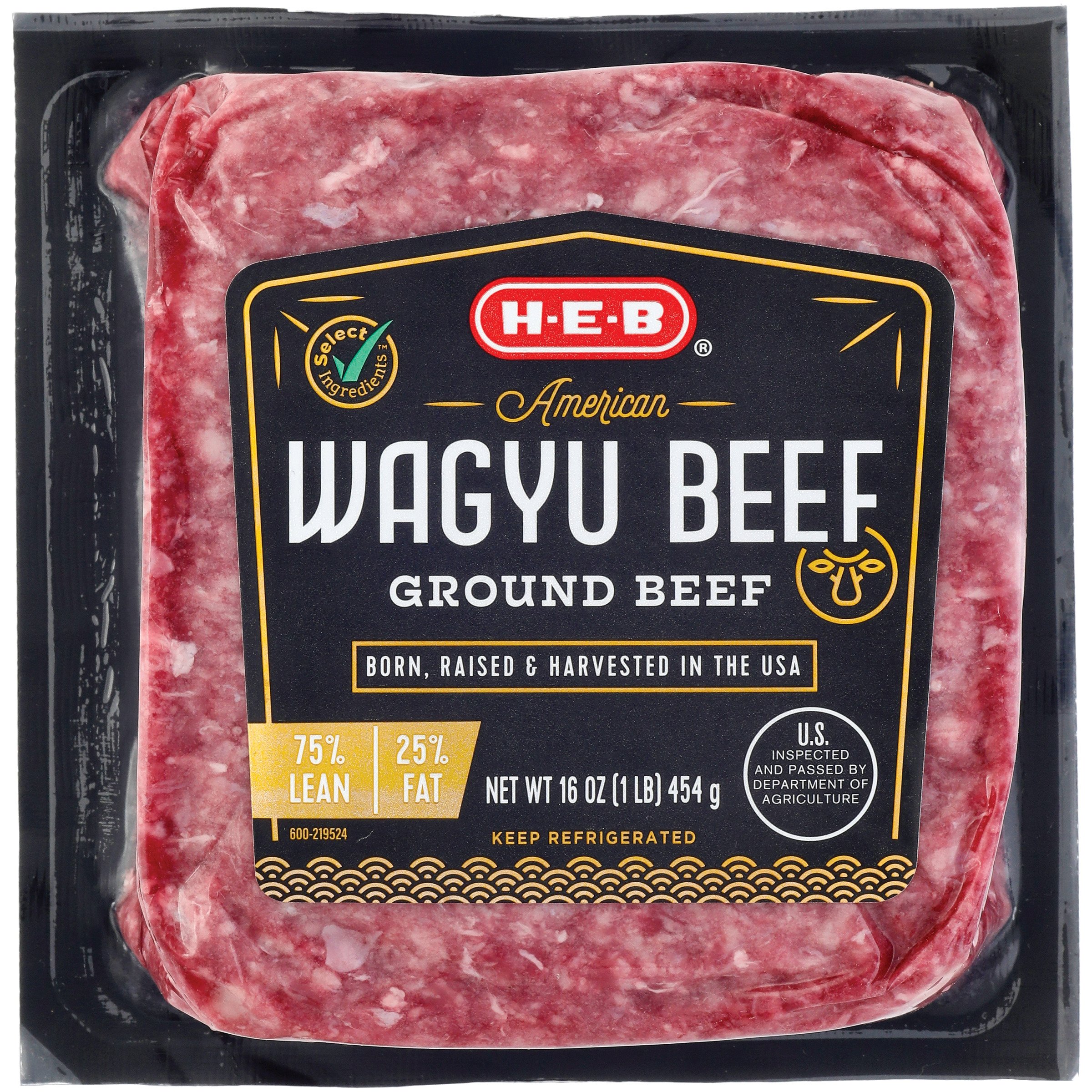 H-E-B American Style Wagyu Ground Beef, 75% Lean - Shop Beef at H-E-B