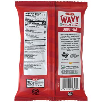 H-E-B Wavy Potato Chips - Original
