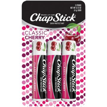 ChapStick Lip Balm - Classic Cherry, 3 pk