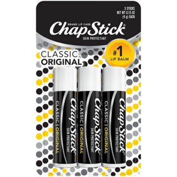ChapStick Lip Balm - Classic Original, 3 pk