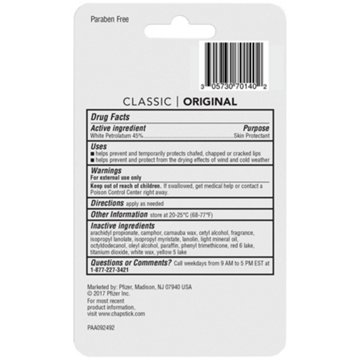 ChapStick Lip Balm - Classic Original, 3 pk