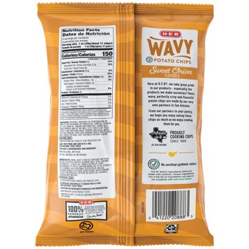 H-E-B Wavy Potato Chips - Sweet Onion