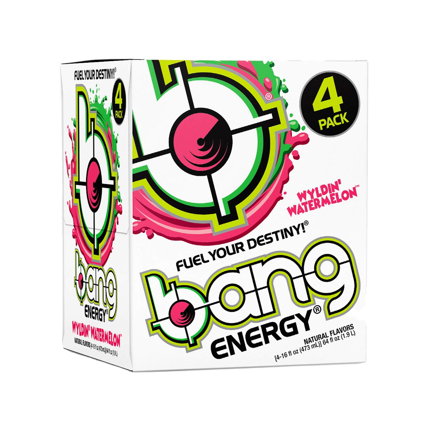 Bang Energy Drink 4 pk Cans - Wyldin' Watermelon; image 1 of 3