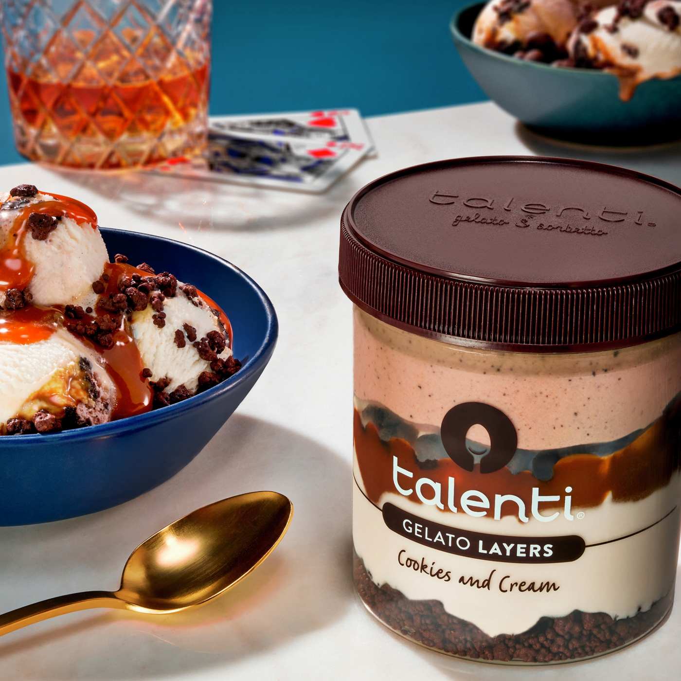 Talenti Cookies & Cream Gelato Layers; image 4 of 9
