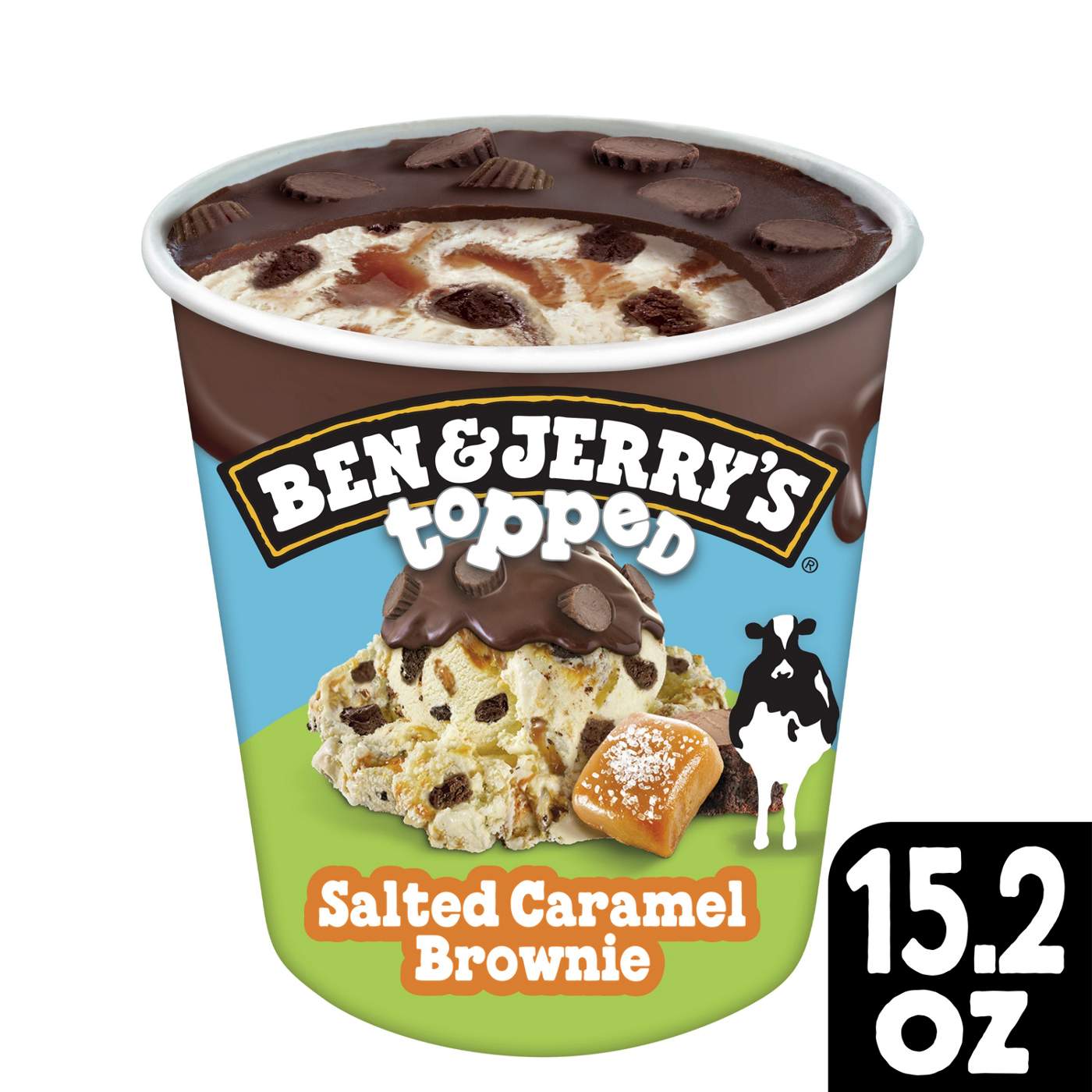 Ben & Jerry's Salted Caramel Brownie Topped Vanilla Ice Cream; image 6 of 6