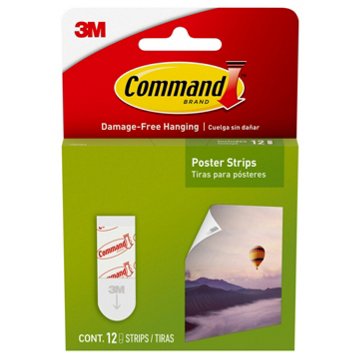 Command Poster Strips, 24 ct