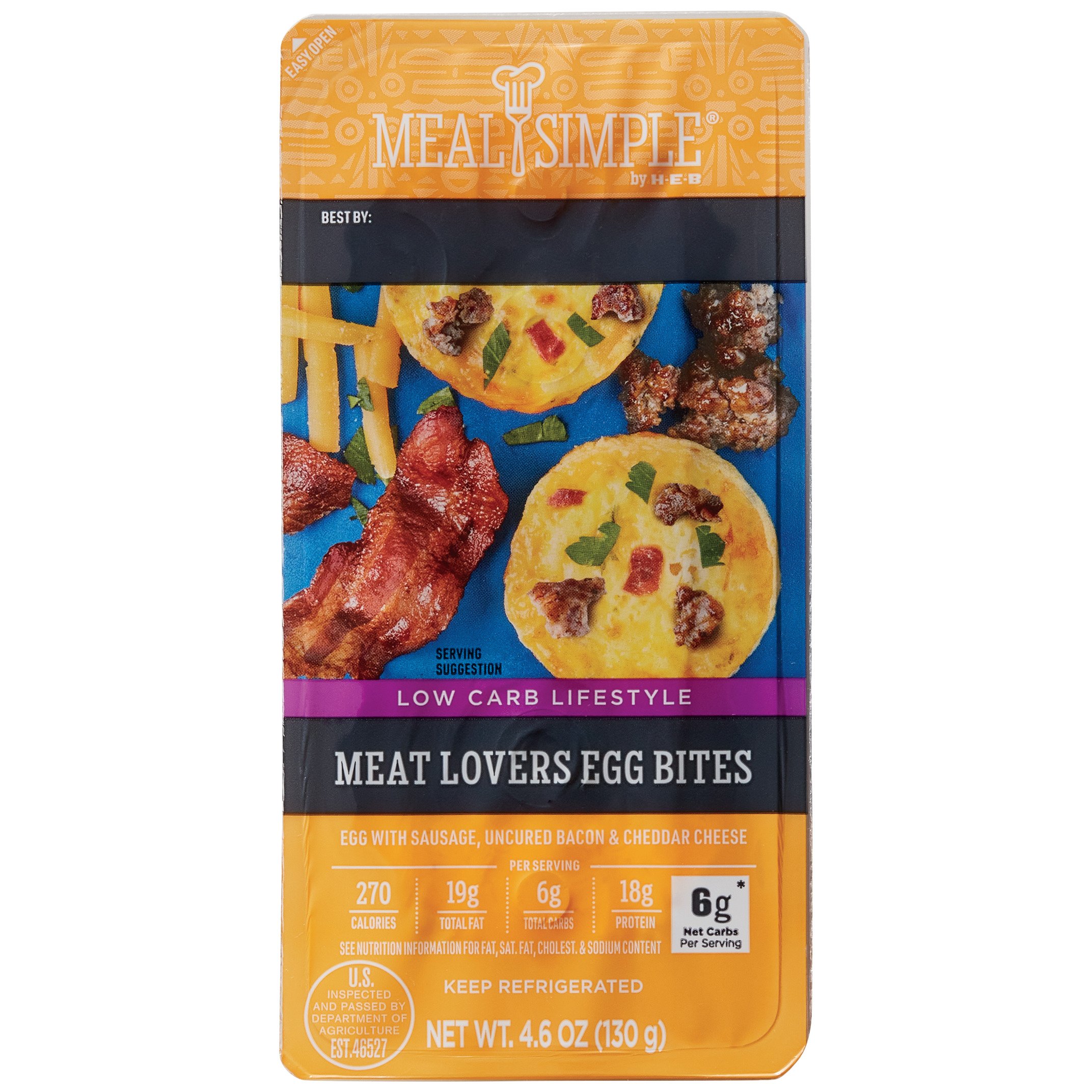 Meal Simple By H-E-B Meat Lovers Egg Bites - Shop Ready Meals & Snacks ...