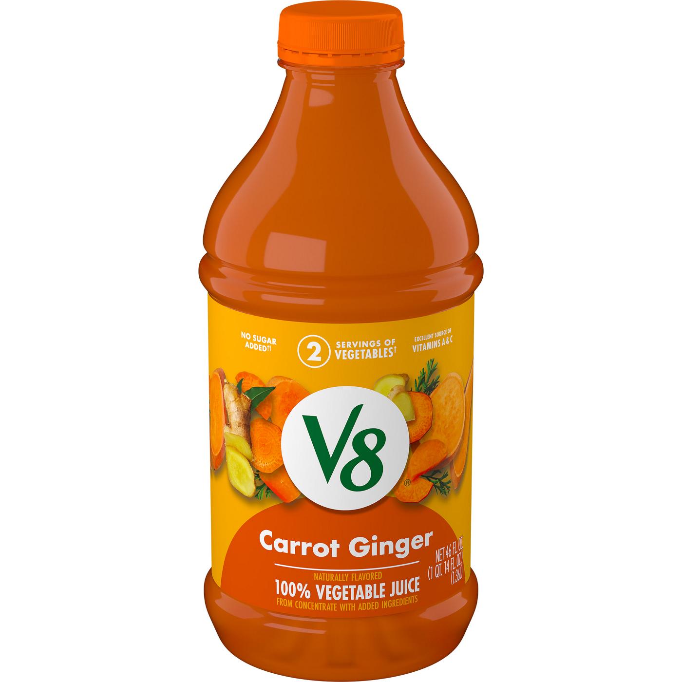 V8 Carrot Ginger 100% Vegetable Juice; image 1 of 8