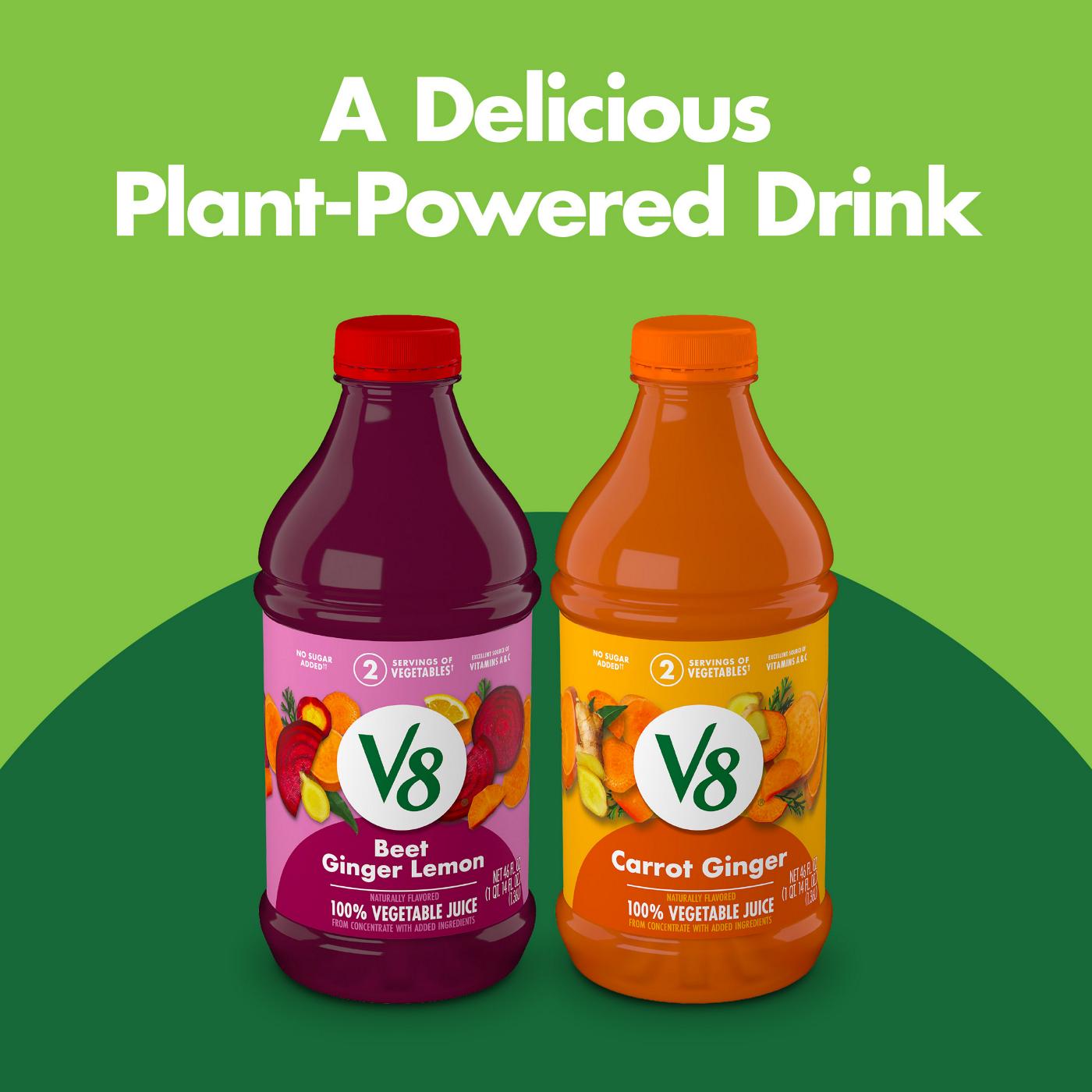 V8 Carrot Ginger 100% Vegetable Juice; image 4 of 8