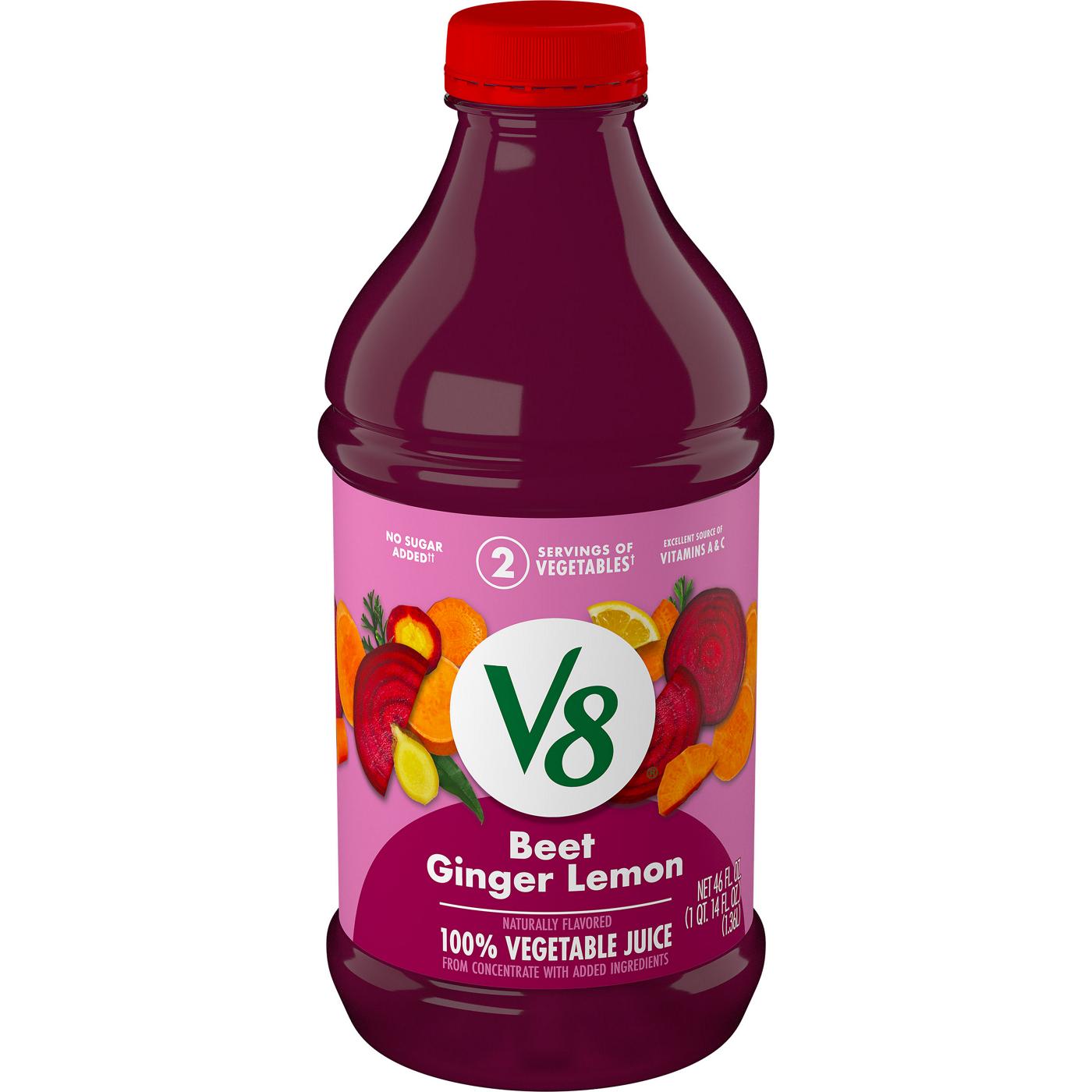 V8 Beet Ginger Lemon 100% Vegetable Juice; image 1 of 8