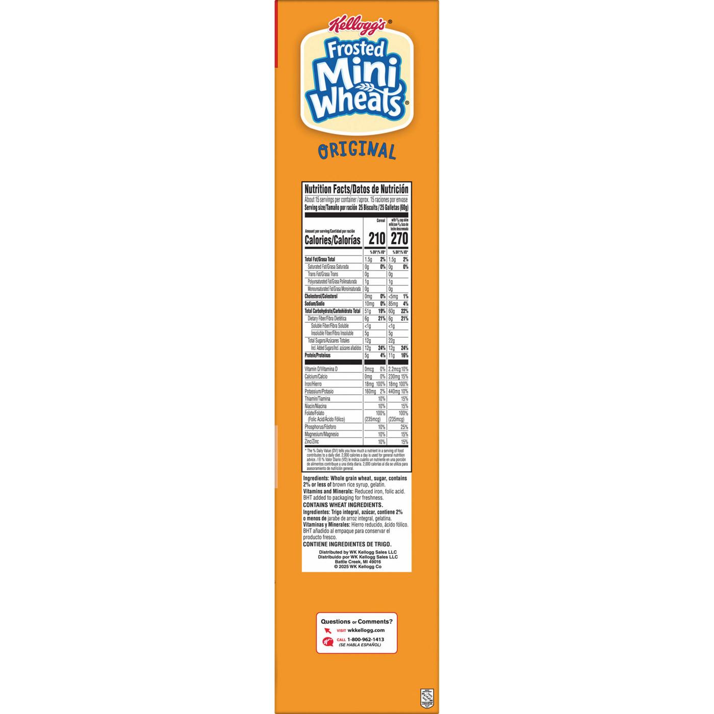 Kellogg's Frosted Mini Wheats Original Breakfast Cereal - Mega Size; image 11 of 14
