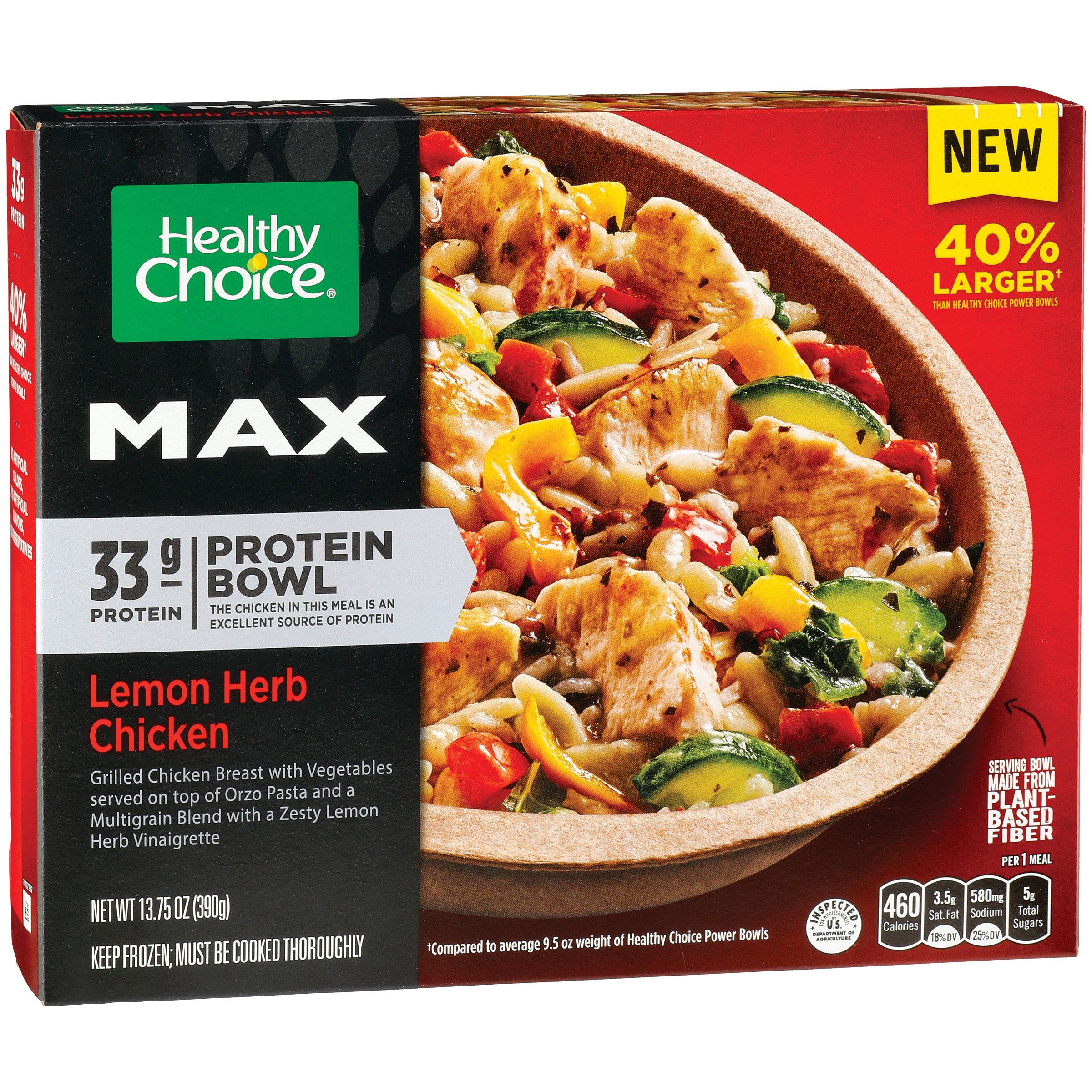 Healthy Choice Lemon Herb Chicken Max Protein Bowl Shop Meals & Sides
