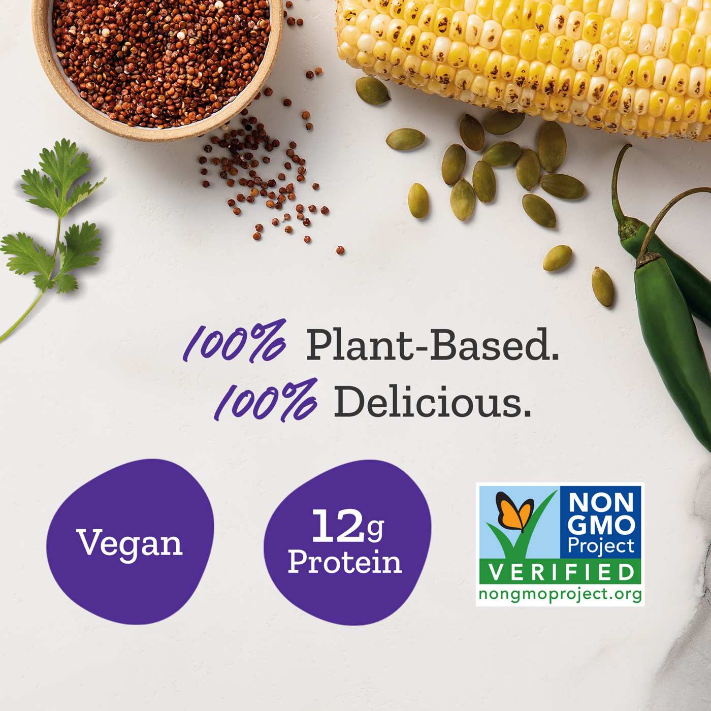 Purple Carrot Plant-Based 12g Protein Sweet Corn Elote Bowl Frozen Meal; image 4 of 7