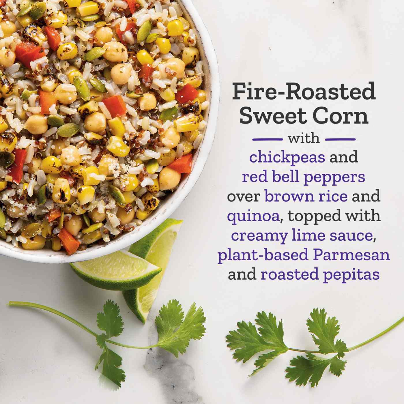 Purple Carrot Plant-Based 12g Protein Sweet Corn Elote Bowl Frozen Meal; image 6 of 7