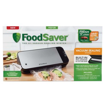 FoodSaver Brushed Stainless Steel Vacuum Sealing System