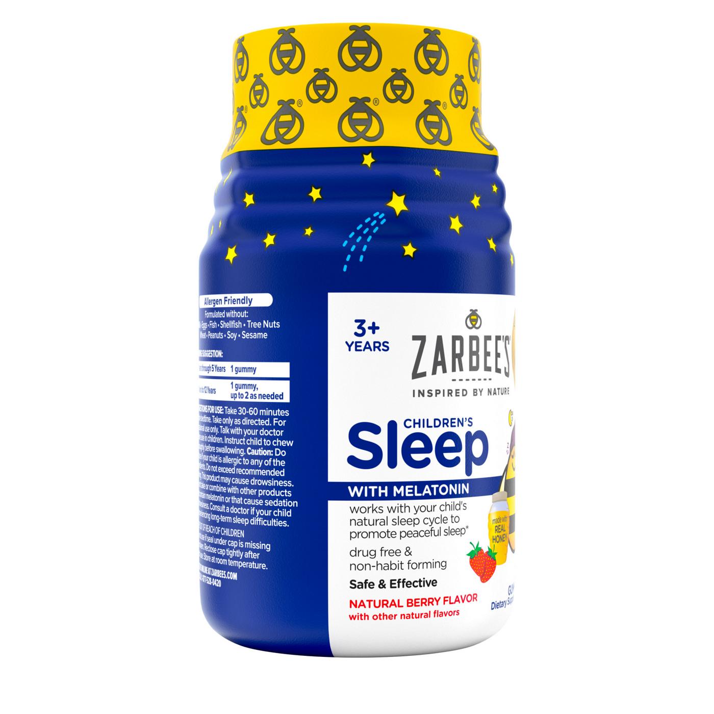 Zarbee's Children’s Sleep Melatonin Gummies Berry Shop Sleep
