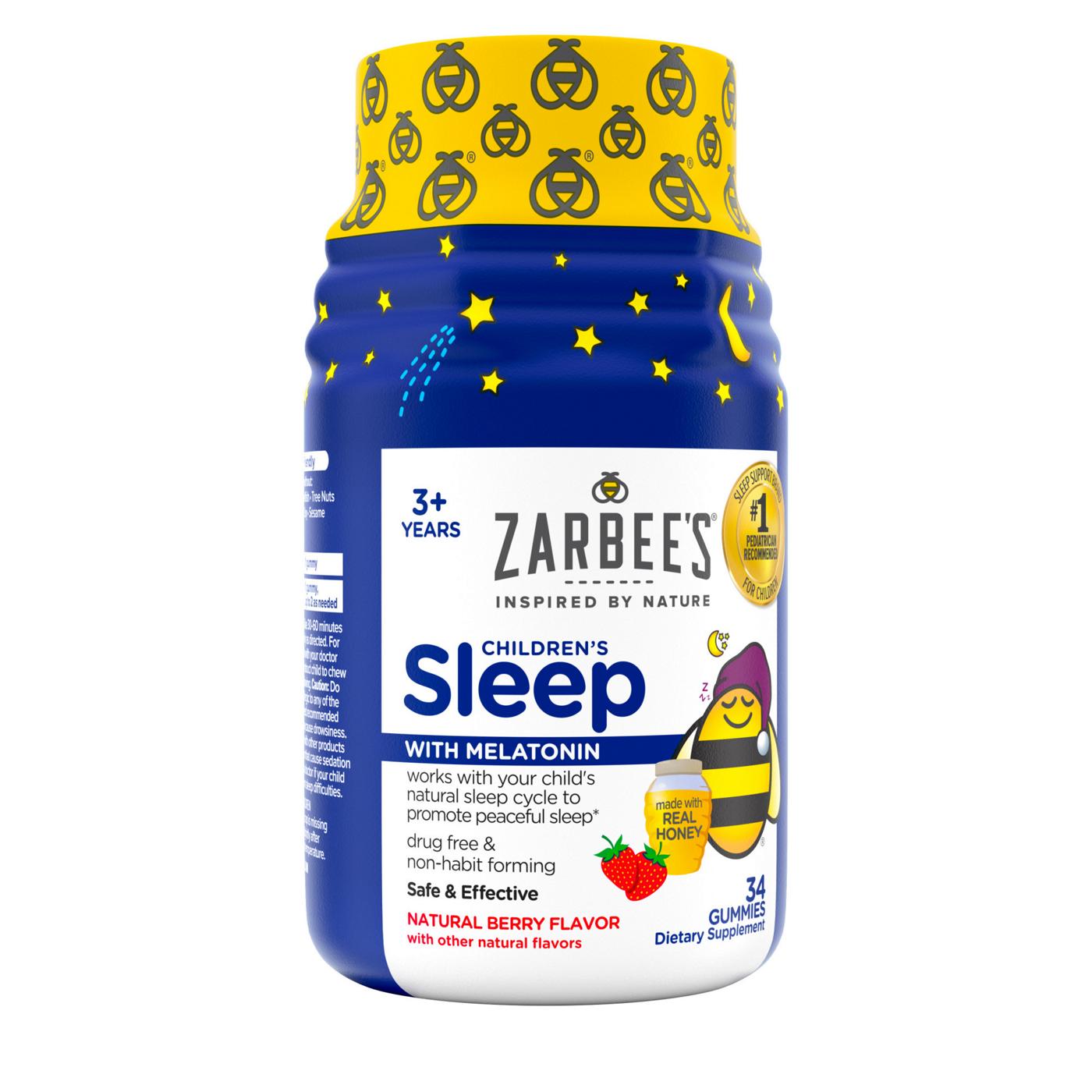 Zarbee's Children’s Sleep Melatonin Gummies - Berry; image 4 of 4