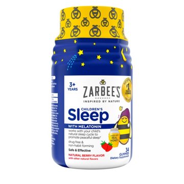 Zarbee's Children’s Sleep Melatonin Gummies - Berry, 34 ct