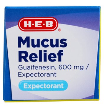 H-E-B Mucus Relief Expectorant Extended-Release Tablets, 40 ct