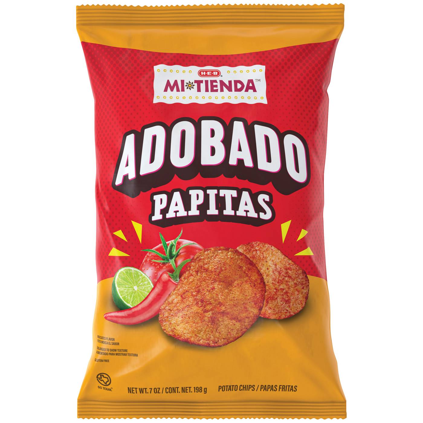 H-E-B Mi Tienda Papitas Potato Chips - Adobado; image 1 of 2