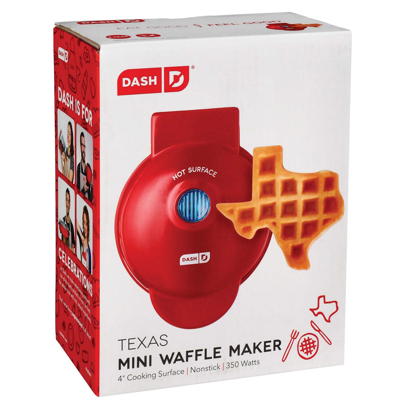 Dash Texas Red Mini Waffle Maker Shop Griddles & presses at HEB