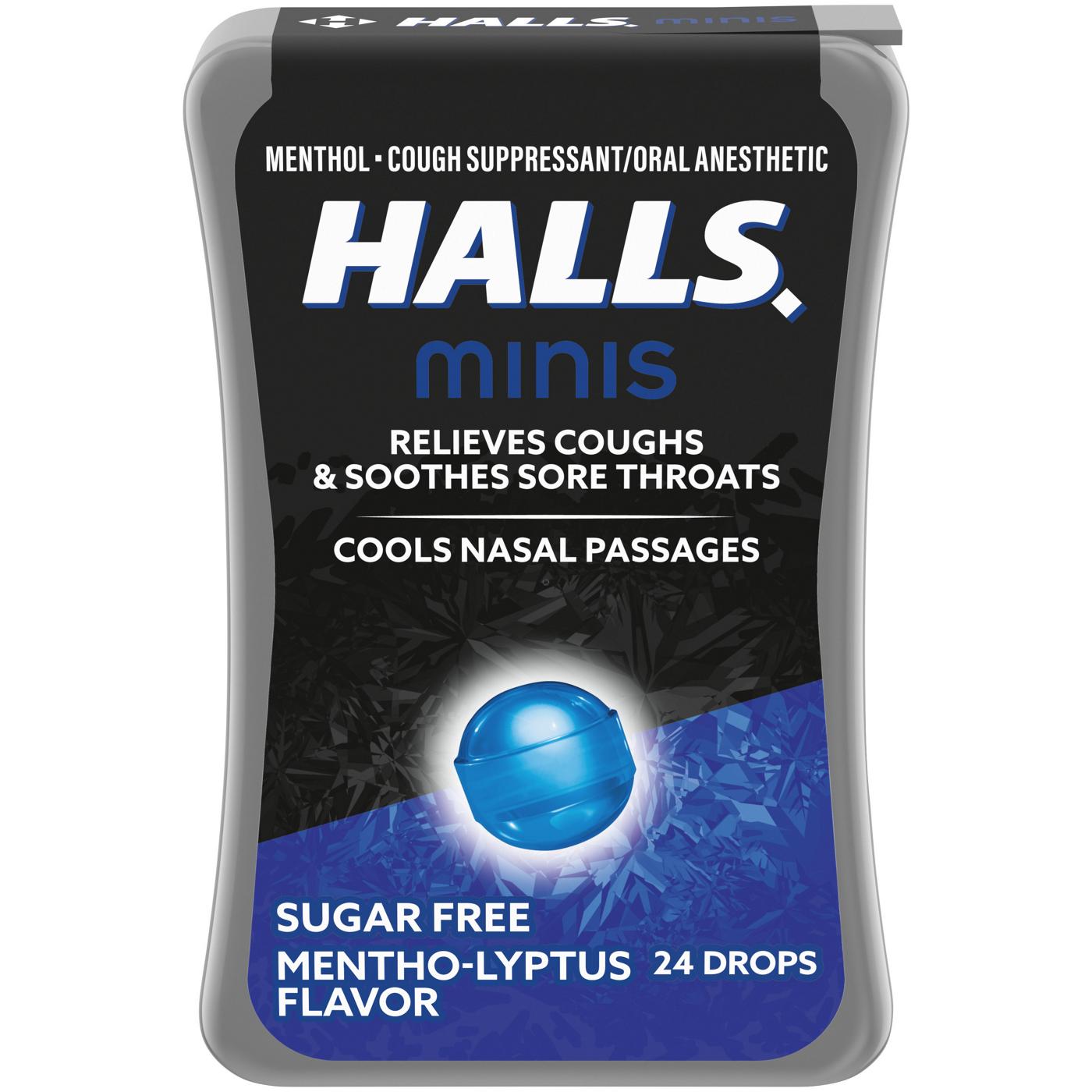 Halls Minis Cough Drops - Sugar Free Mentho-Lyptus; image 1 of 8