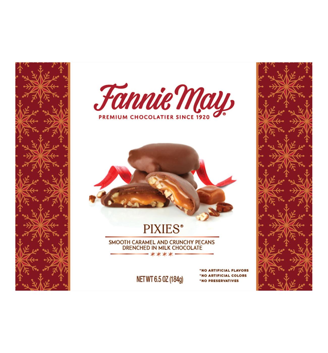 Fannie May Assorted Chocolates Pixies Holiday Gift Box; image 1 of 2