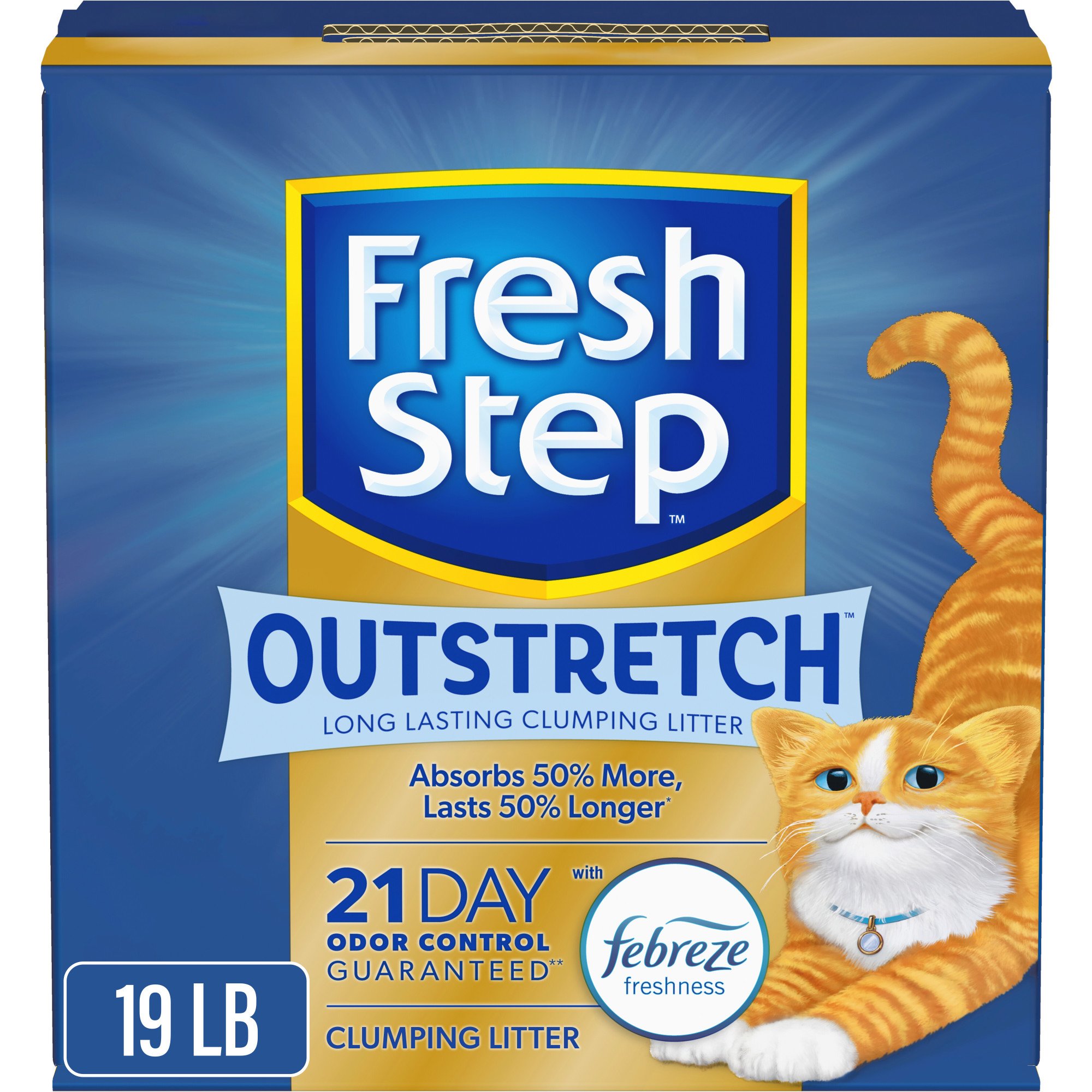 Fresh Step Outstretch with Febreze Concentrated Clumping Cat