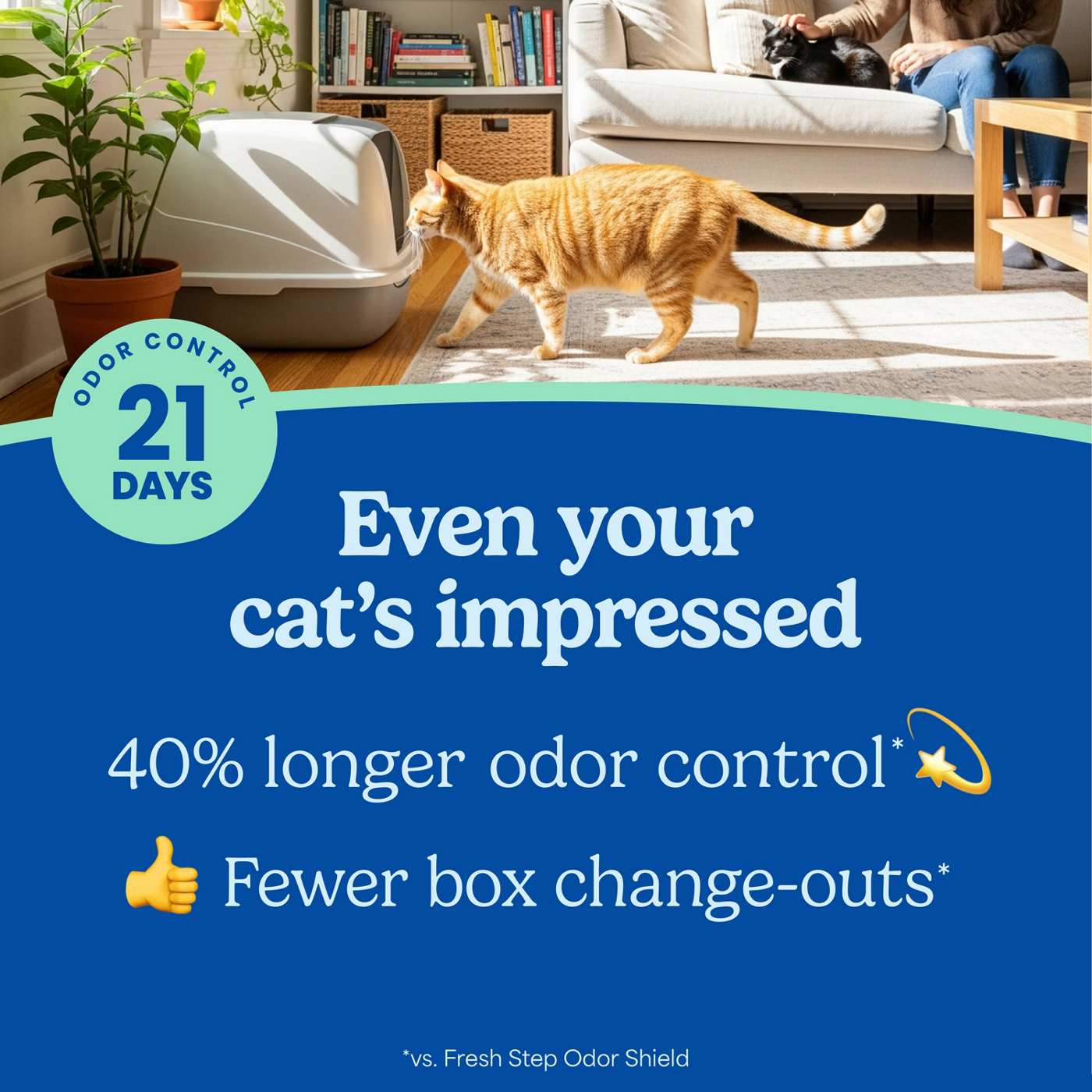 Fresh Step Ever Fresh Multi-Cat Clumping Litter - Febreze Scent; image 11 of 28