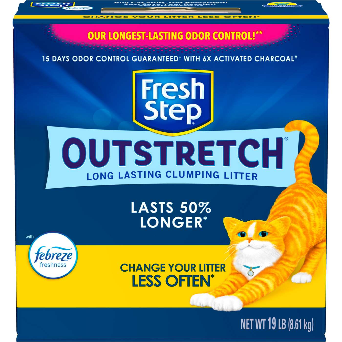 Fresh Step Outstretch with Febreze Concentrated Clumping Cat Litter; image 1 of 4
