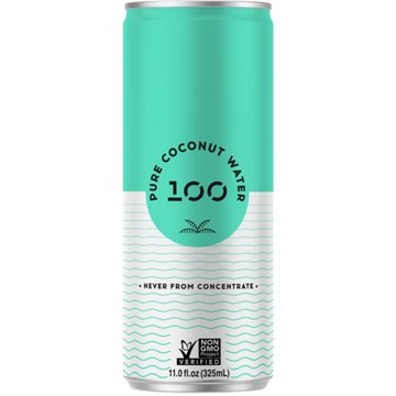 100 Coconuts Pure Coconut Water, 11 oz
