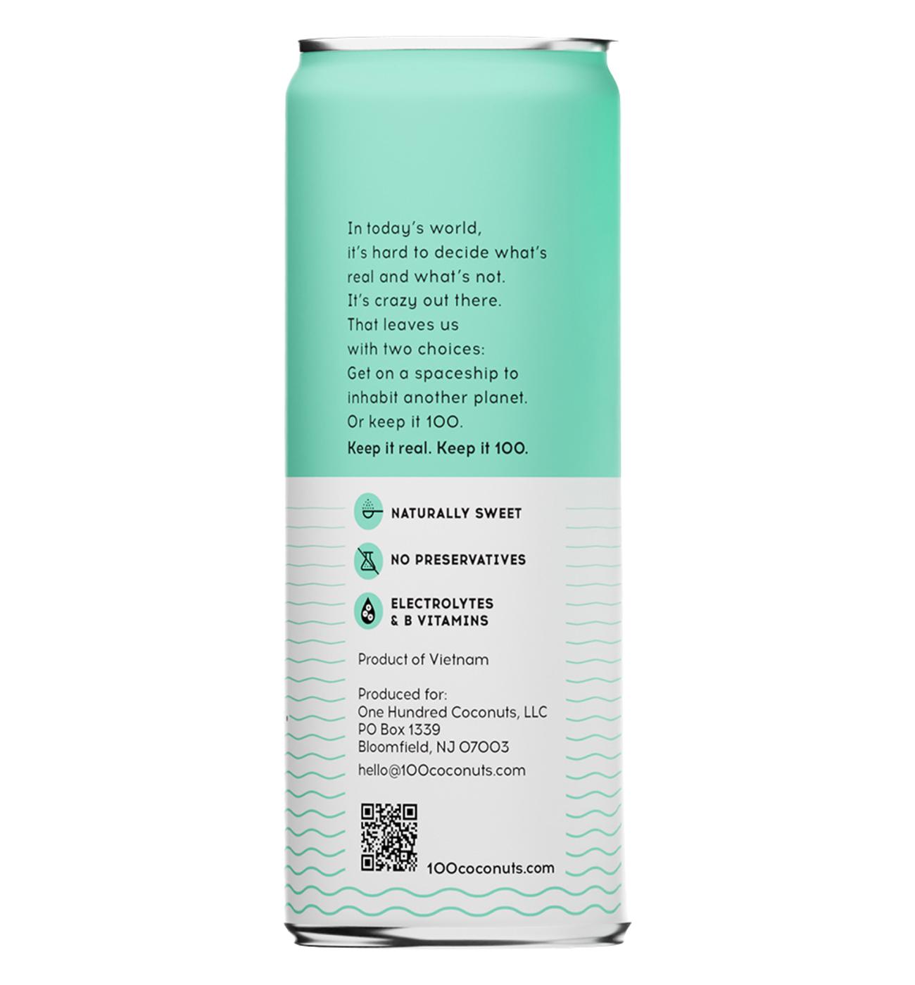 100 Coconuts Pure Coconut Water; image 2 of 3