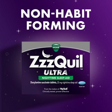 Vicks ZzzQuil ULTRA Nightime Tablets, Sleep Aid, 12 ct
