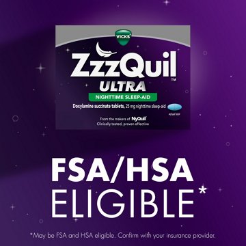 Vicks ZzzQuil ULTRA Nightime Tablets, Sleep Aid, 12 ct