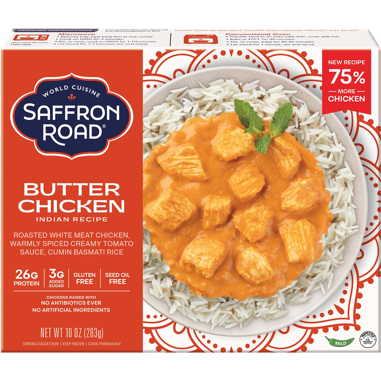 Saffron Road Butter Chicken Frozen Meal, 10 oz