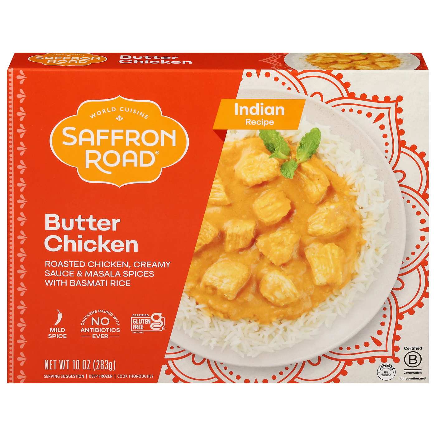 Saffron Road Gluten Free Butter Chicken Indian Frozen Dinner; image 1 of 4