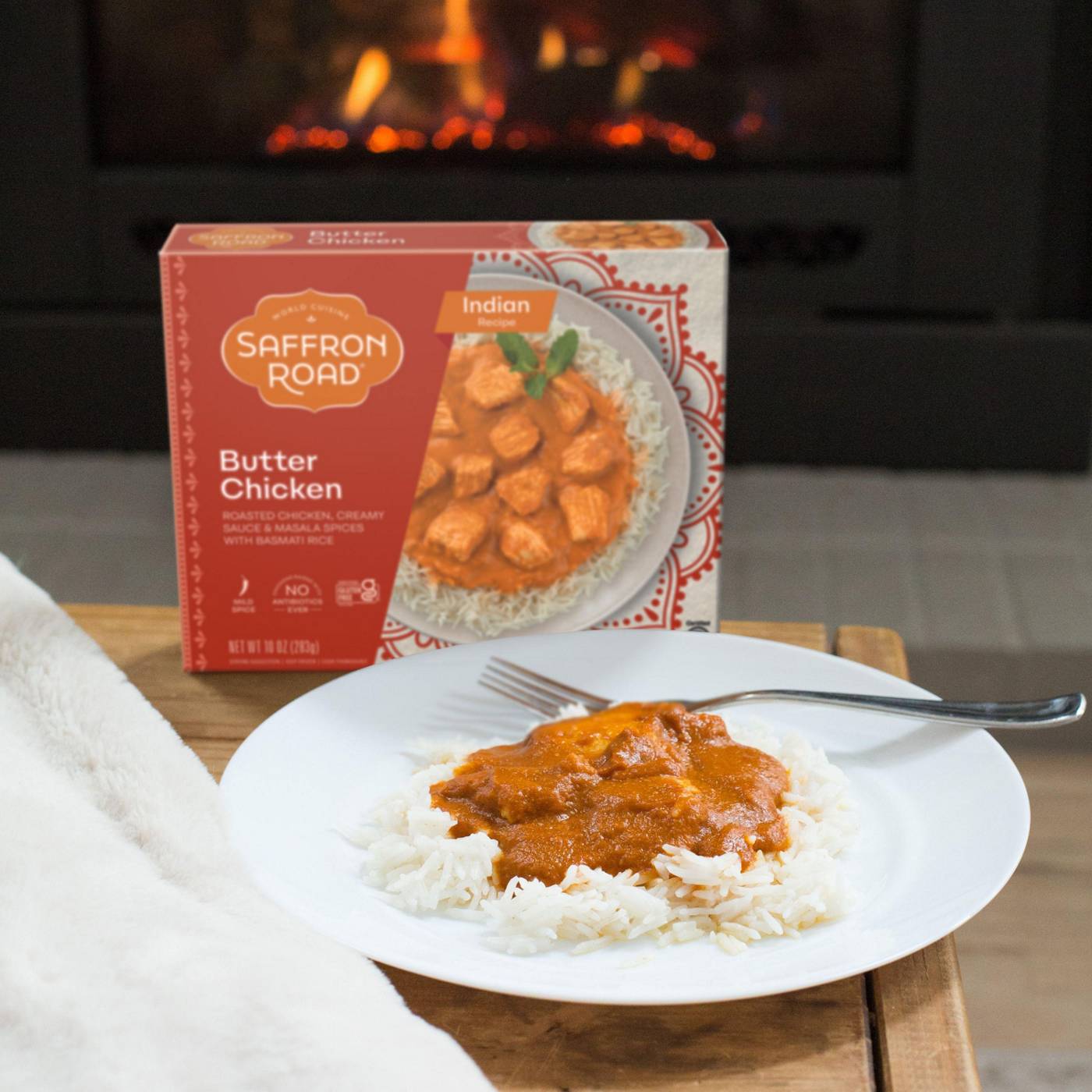 Saffron Road Gluten Free Butter Chicken Indian Frozen Dinner; image 3 of 4