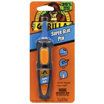 Gorilla Super Glue Pen - Clear, 0.19 oz