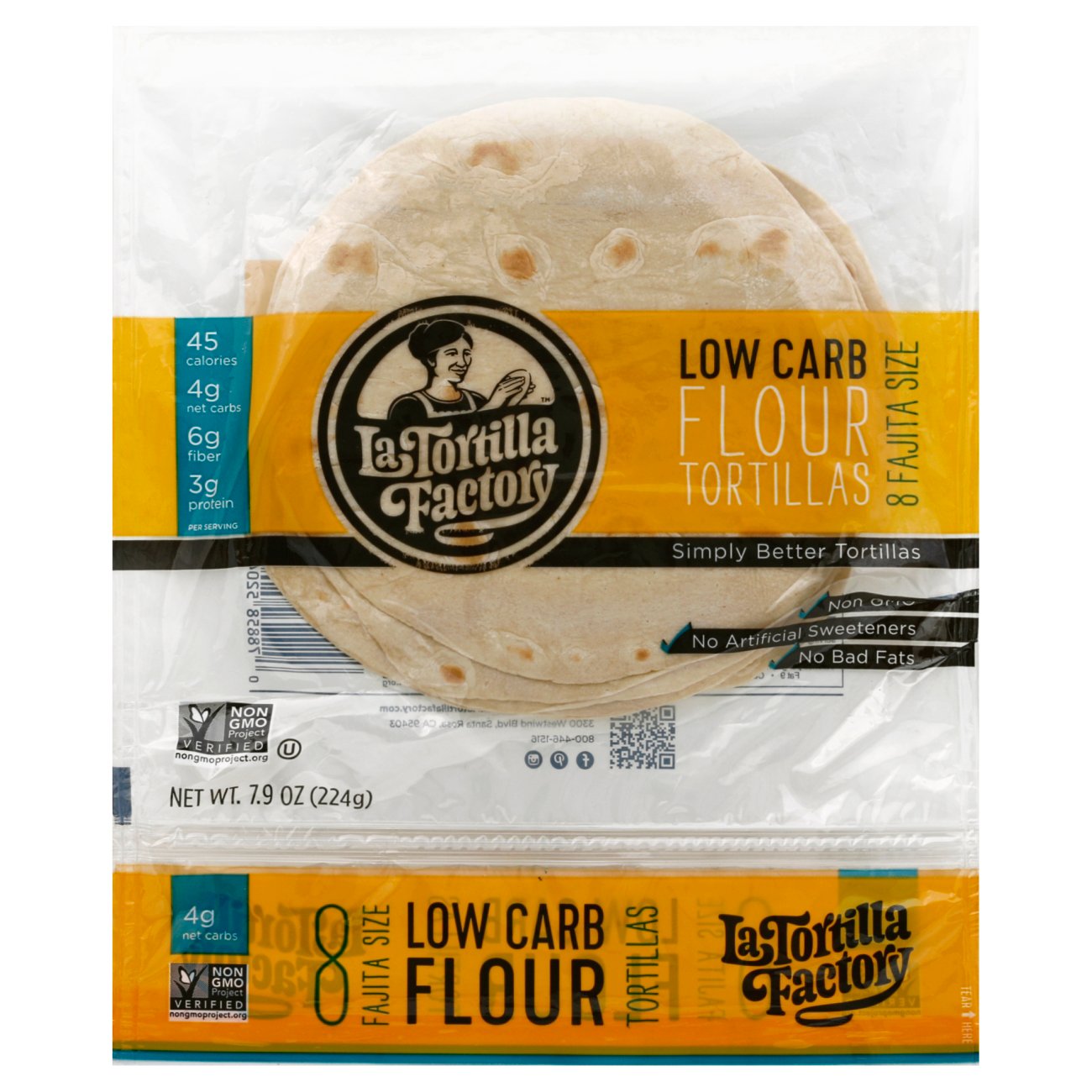La Tortilla Factory Low Carb Flour Fajita Tortillas Shop Tortillas at